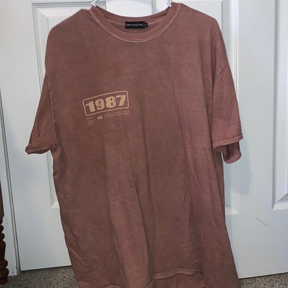 Pink Graphic Tee Large Overized